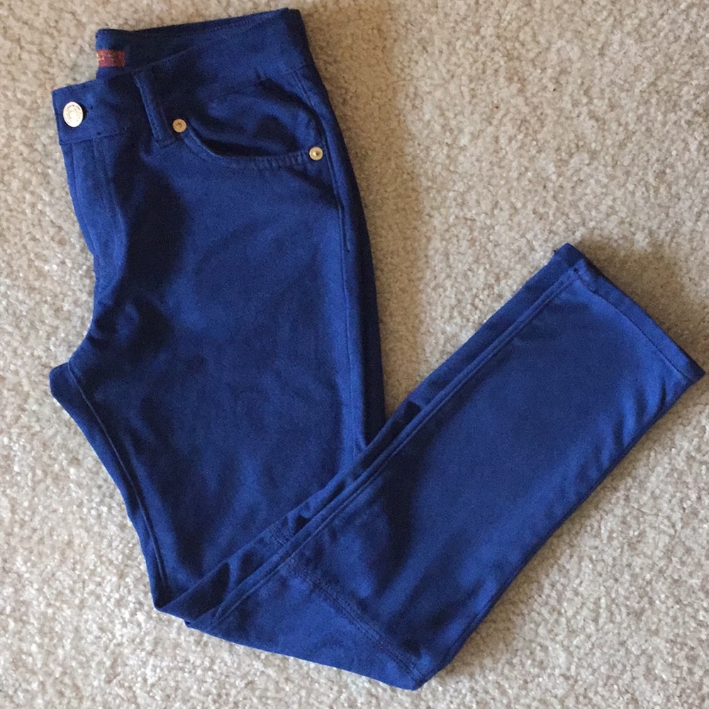 Girls 7 For All Mankind Blue Skinny Pants Size 12